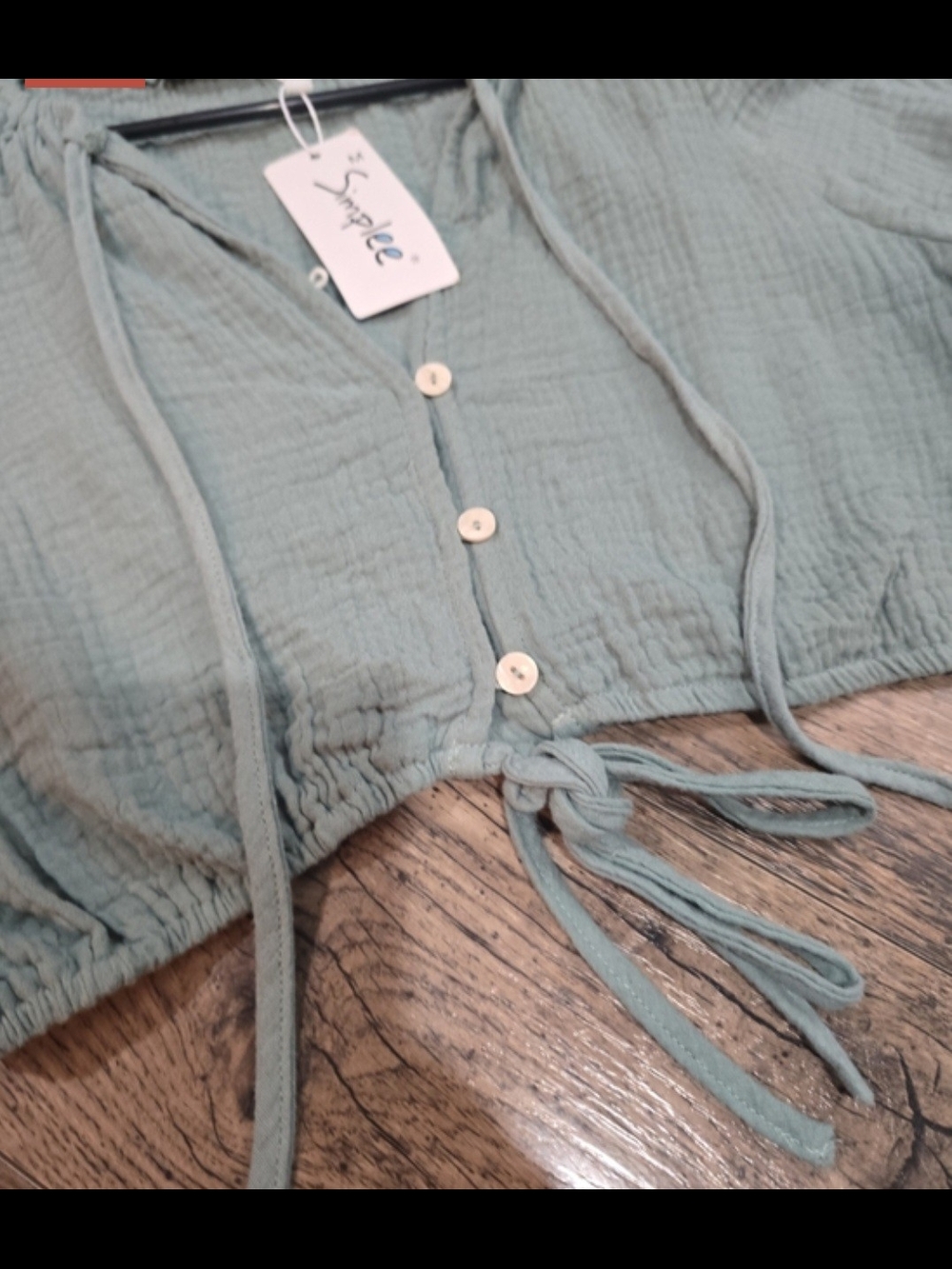 Simplee Sage Green Cotton Matching Set Sooo Cute!!! - Picture 4 of 6